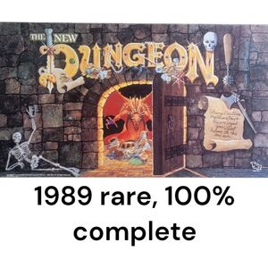 The New Dungeon Board Game 1989 TSR D&D Dungeons & Dragons Vtg Complete Set